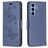Mobigear Butterfly Samsung Galaxy A54 Hülle Klapphülle Geldbörse - Blau