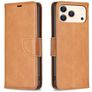 Mobigear Excellent iPhone 18 Pro Hülle Klapphülle Geldbörse - Cognac