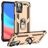 Mobigear Armor Ring OPPO A76 Hülle Hardcase Backcover Stoßfest mit Ringhalter - Gold