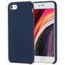 Mobigear Rubber Touch iPhone SE (2020) Silikon Hülle Backcover - Dunkelblau