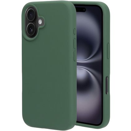 Mobiparts iPhone 16 Silikon Backcover - Forest Green