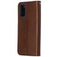 Mobigear Zipper Samsung Galaxy S20 Hülle Klapphülle Geldbörse - Braun