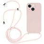 Mobigear Lanyard iPhone 14 Plus Silikon Handykette - Sand Pink