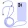 Mobigear Lanyard iPhone 15 Pro Silikon Handykette - Lila