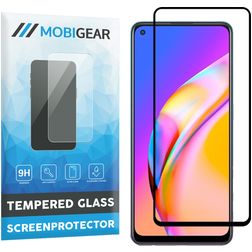 Mobigear Premium OPPO A94 5G Panzerglas Displayschutz - Hüllenfreundlich - Schwarz
