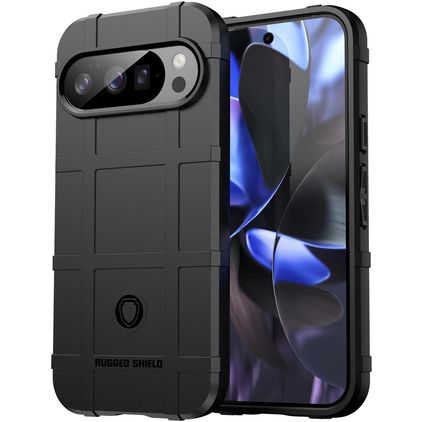 Mobigear Rugged Shield Google Pixel 10 Pro TPU (flexibel) Backcover Shockproof - Schwarz