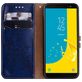 Mobigear Wallet Samsung Galaxy J6 (2018) Hülle Klapphülle Geldbörse - Blau