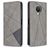 Mobigear Rhombus Slim Nokia G10 Klapphülle - Grau