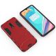 Mobigear Armor Stand OnePlus 6T Hülle Hardcase Backcover Stoßfest mit Ständer - Rot