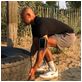 Mobigear Easy Fit Handyhalterung Joggen OPPO Reno 6 Pro 5G Sporthülle Neopren Sportarmband - Grün