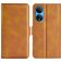 Mobigear Slim Magnet HONOR X7 Hülle Klapphülle Geldbörse - Cognac