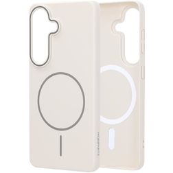 Mobiparts Slim Line Samsung Galaxy S26 MagSafe Hülle Hardcase Backcover - Off White