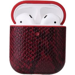 Mobigear Snake Apple AirPods 1 Hülle - Weinrot