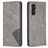 Mobigear Rhombus Slim Samsung Galaxy S25 FE Klapphülle - Grau