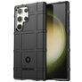 Mobigear Rugged Shield Samsung Galaxy S24 Ultra Hülle Flexibles TPU Backcover Stoßfest - Schwarz