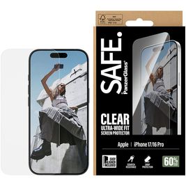 SAFE by PanzerGlass Ultra-Wide-Fit iPhone 16 Pro Panzerglas Gehärtetes Glas Displayschutz - Hüllenfreundlich