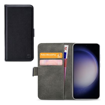 Mobilize Classic Gelly Wallet Samsung Galaxy S23 Hülle Klapphülle Geldbörse - Schwarz