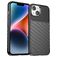 Mobigear Groove iPhone 15 Plus Hülle Flexibles TPU Backcover - Schwarz