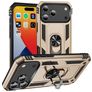 Mobigear Armor Ring iPhone 18 Pro Max Hülle Hardcase Backcover Stoßfest mit Ringhalter - Gold