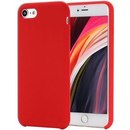Mobigear Rubber Touch iPhone 7 Silikon Hülle Backcover - Dark Red
