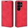 Mobigear Retro Slim Samsung Galaxy S26 Ultra Klapphülle Portemonnaie - Rot