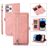 Mobigear Zipper iPhone 14 Pro Hülle Klapphülle Geldbörse - Roségold