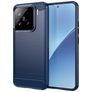 Mobigear Brushed Slim Xiaomi 15 Hülle Flexibles TPU Backcover - Dunkelblau