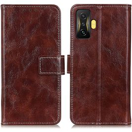 Mobigear Basic POCO F4 GT Hülle Klapphülle Geldbörse - Braun