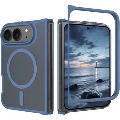 Mobigear Shockproof iPhone Duo MagSafe Hülle Hardcase Backcover - Blau