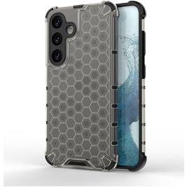 Mobigear Honeycomb Samsung Galaxy S24 Hülle Hardcase Backcover Stoßfest - Schwarz