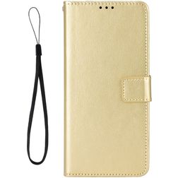 Mobigear Wallet TCL 30 Hülle Klapphülle Geldbörse - Gold