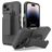 Mobigear Explorer iPhone 14 Pro Hülle Hardcase Backcover Stoßfest mit Ständer - Grau