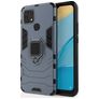 Mobigear Armor Ring OPPO A15 Hardcase Backcover Shockproof mit Ringhalter - Blau