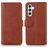 Mobigear Wallet Samsung Galaxy A37 Hülle Klapphülle Geldbörse - Braun