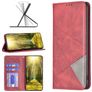 Mobigear Rhombus Slim Motorola Edge 40 Hülle Klapphülle - Rot