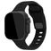 Mobilize Sports Silikon Apple Watch Armband Drückerschließe - 49/46/45/44 mm - Schwarz