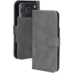 Mobiparts Classic Wallet iPhone 17 Pro MagSafe Hülle Klapphülle - Granite Grey