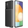 Mobigear Racing Samsung Galaxy A82 5G Hülle Flexibles TPU Backcover - Schwarz