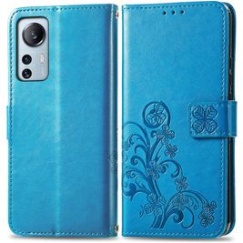Mobigear Clover Xiaomi 12 Lite Hülle Klapphülle Geldbörse - Blau