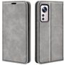 Mobigear Retro Slim Xiaomi 12 Pro Hülle Klapphülle Geldbörse - Grau
