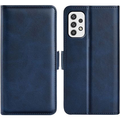 Mobigear Slim Magnet Samsung Galaxy A23 Hülle Klapphülle Geldbörse - Dunkelblau
