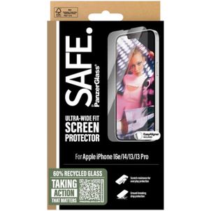 SAFE by PanzerGlass Ultra-Wide-Fit iPhone 16e Panzerglas Gehärtetes Glas Displayschutz - Hüllenfreundlich