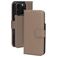 Mobiparts iPhone 16 Pro MagSafe Hülle Echtes Leder Abnehmbare 2in1 Klapphülle Geldbörse - Taupe