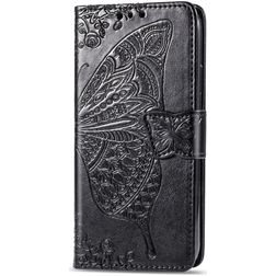 Mobigear Butterfly iPhone 11 Hülle Klapphülle Geldbörse - Schwarz