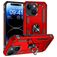 Mobigear Armor Ring iPhone 15 Hülle Hardcase Backcover Stoßfest mit Ringhalter - Rot