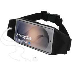 Mobiparts Comfort Fit Belt Handyhalterung Joggen Samsung Galaxy S26 Plus Sporthülle Neopren Gürtel - Schwarz