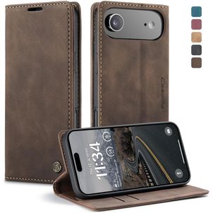 CaseMe 013 iPhone Air Hülle Klapphülle Geldbörse - Coffee