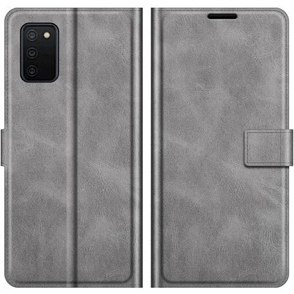 Mobigear Wallet Samsung Galaxy A03s Hülle Klapphülle Geldbörse - Grau