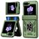 Mobigear Armor ring Samsung Galaxy Z Flip 6 Hülle Hardcase Backcover Stoßfest mit Ringhalter - Grün