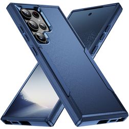 Mobigear Heavy Armor Samsung Galaxy S24 Ultra Hülle Hardcase Backcover Stoßfest - Blau